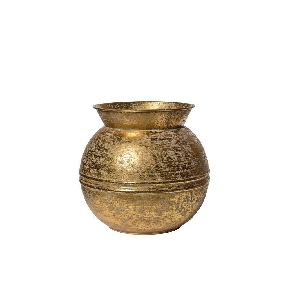 VASO METALLO BRONZO 26.5X26.5XH24.5